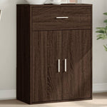 Dressoir 60X30X84 Cm Bewerkt Hout Grijs Sonoma Eikenkleurig