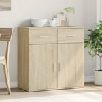 Dressoir 79X38X80 Cm Bewerkt Hout Kleurig