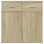 Dressoir 79X38X80 Cm Bewerkt Hout Kleurig