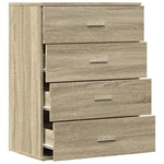 Dressoir 60X39X80 Cm Bewerkt Hout Kleurig
