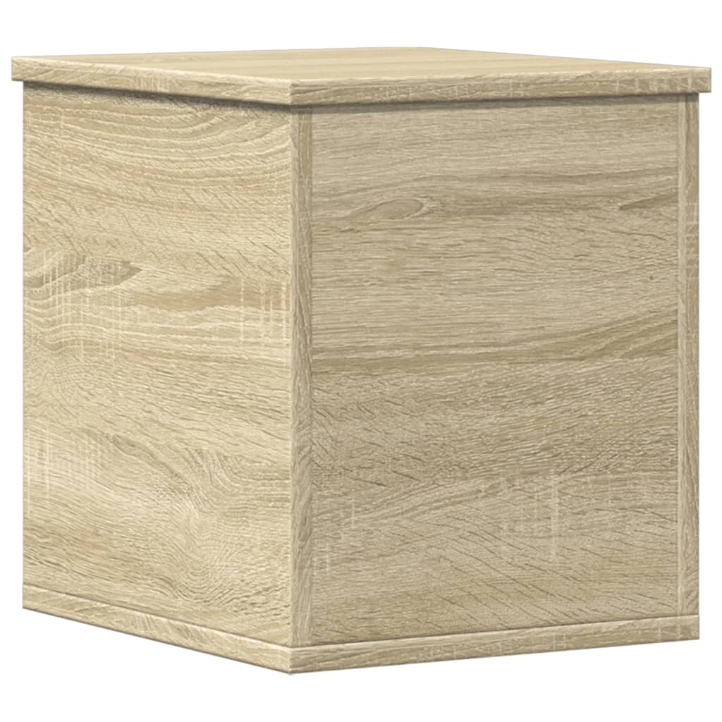 Opbergbox 30X35X35 Cm Bewerkt Hout Sonoma Eikenkleurig