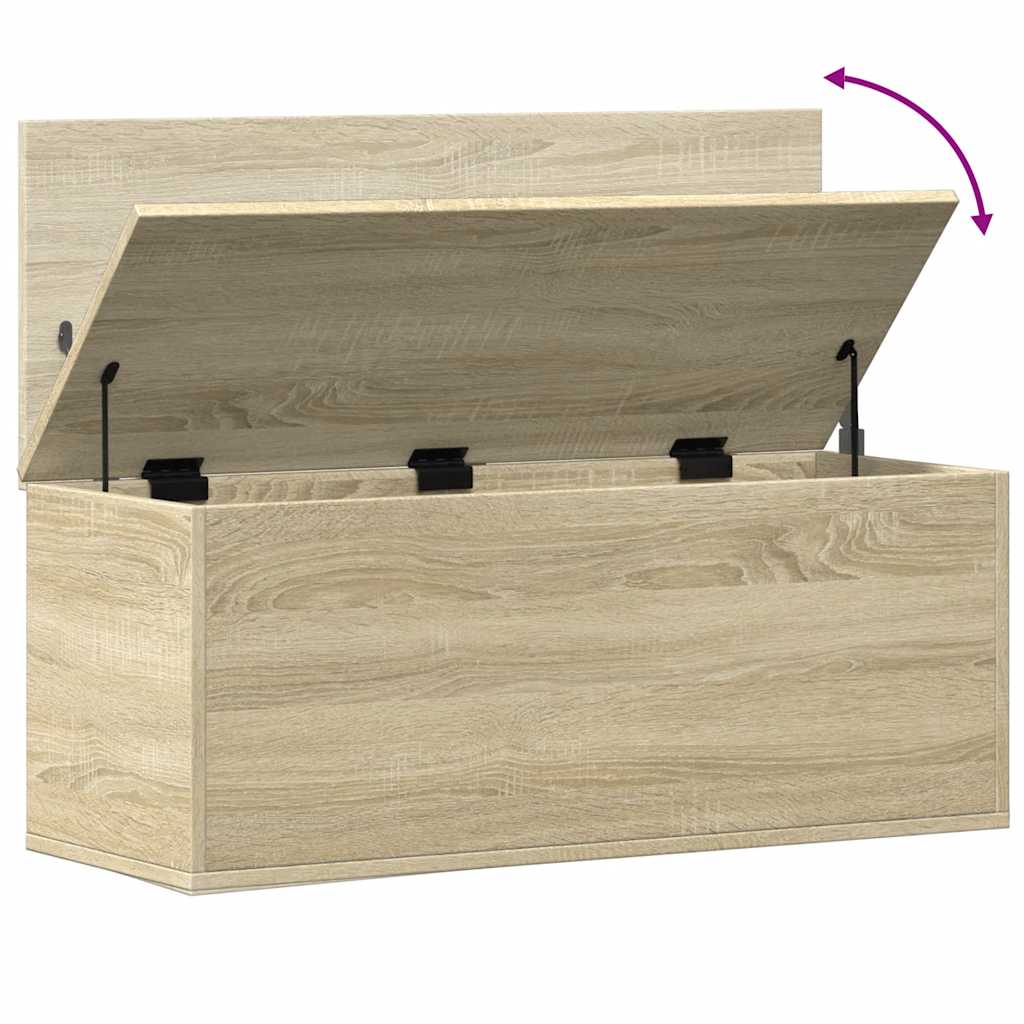 Opbergbox 90X35X35 Cm Bewerkt Hout Sonoma Eikenkleurig