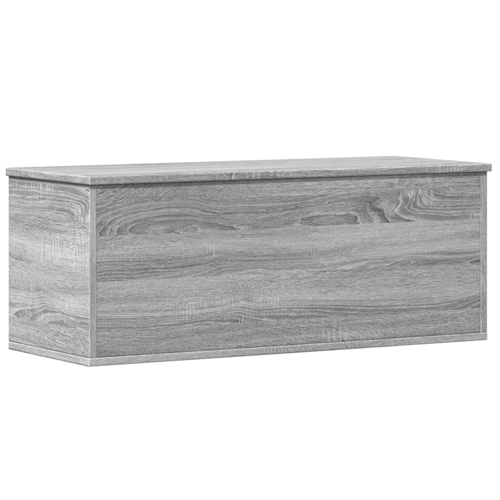 Opbergbox 90X35X35 Cm Bewerkt Hout Grijs Sonoma Eikenkleurig Mangohout (Naturel)