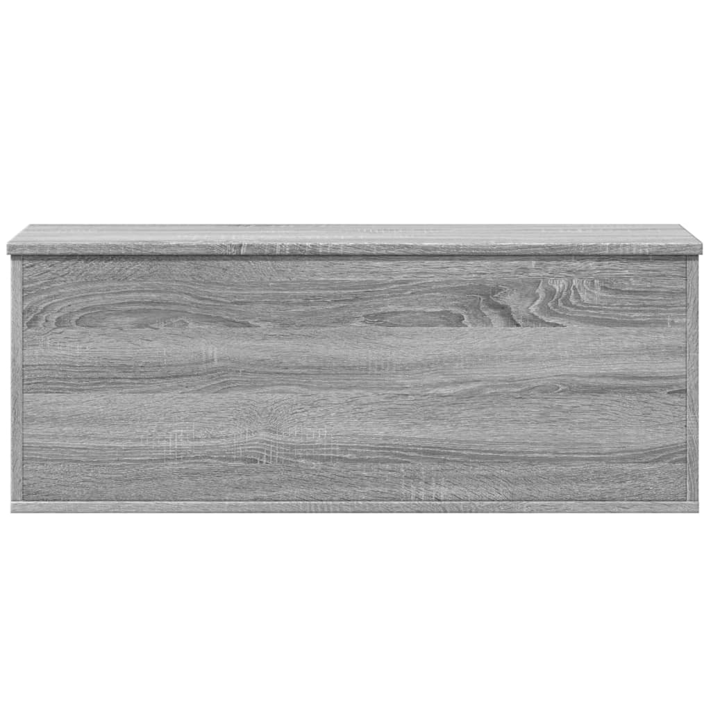 Opbergbox 90X35X35 Cm Bewerkt Hout Grijs Sonoma Eikenkleurig Mangohout (Naturel)