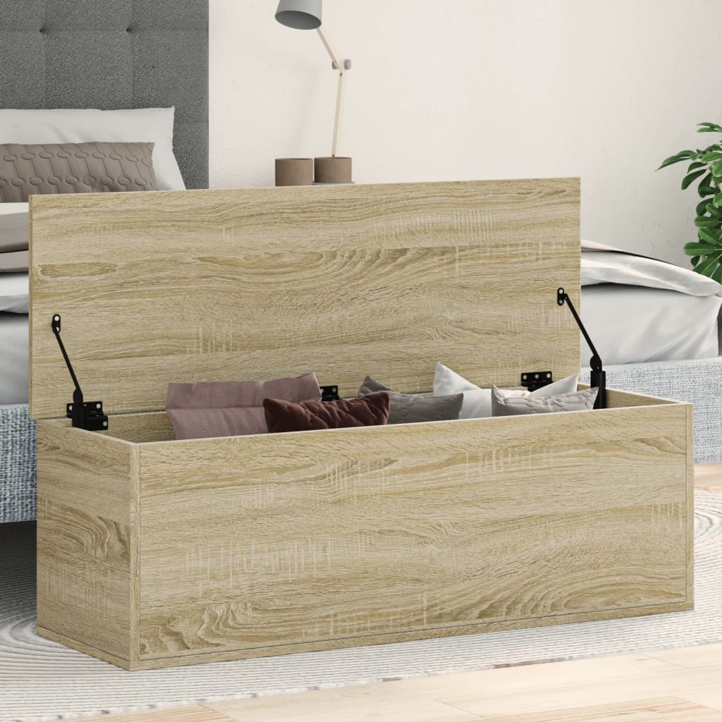 Opbergbox 102X35X35 Cm Bewerkt Hout Sonoma Eikenkleurig