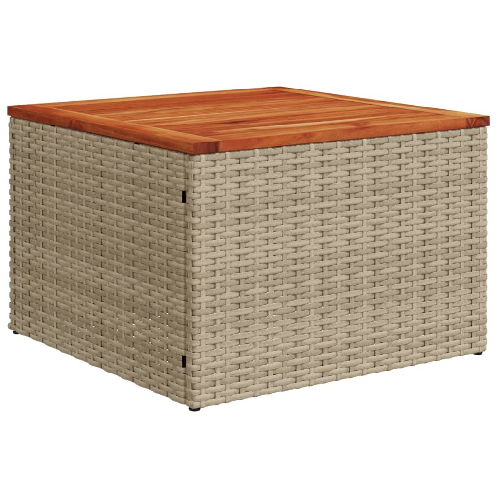 11-Delige Loungeset Met Kussens Poly Rattan Grijs