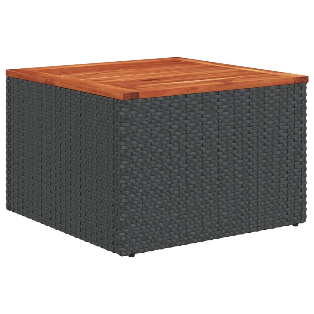 7-Delige Loungeset Met Kussens Poly Rattan Grijs