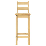 Barstoelen 2 St Massief Grenenhout Bruin