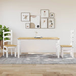 Eettafel Corona 160X80X75 Cm Massief Grenenhout Wit