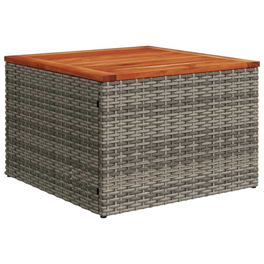 14-Delige Loungeset Met Kussens Poly Rattan Grijs