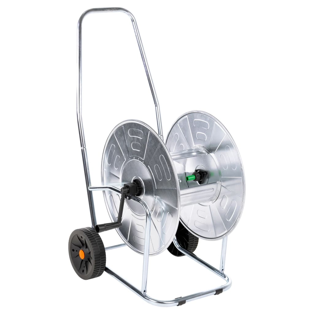 Slanghaspelkar Voor 80 M 3/4" Slang Staal Lichtgrijs