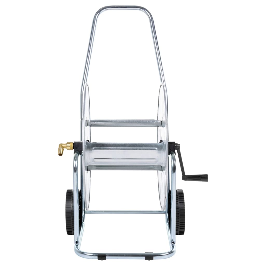 Slanghaspelkar Voor 80 M 3/4" Slang Staal Lichtgrijs