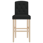 Barstoelen 2 St Massief Rubberhout En Stof