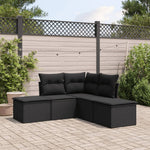 6-Delige Loungeset Met Kussens Poly Rattan