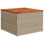 5-Delige Loungeset Met Kussens Poly Rattan Beige