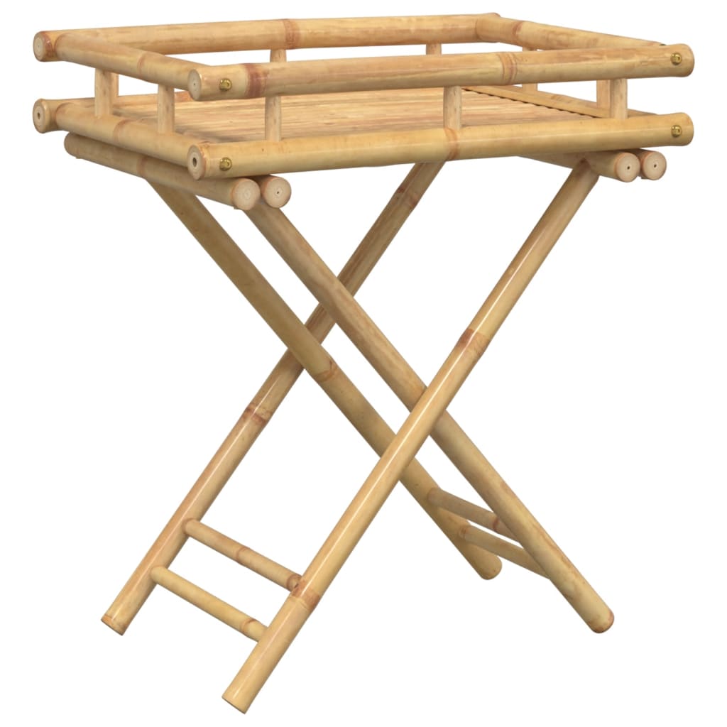 Dienbladtafel Inklapbaar 60X40X68 Cm Bamboe