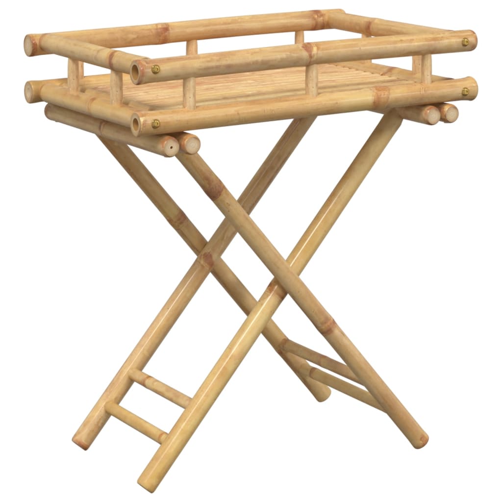 Dienbladtafel Inklapbaar 60X40X68 Cm Bamboe