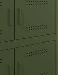 Dressoir 68X39X79 Cm Staal Olijf