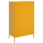 Hoge Kast 68X39X113 Cm Staal Mosterd