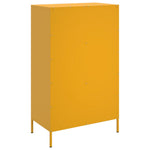 Hoge Kast 68X39X113 Cm Staal Mosterd