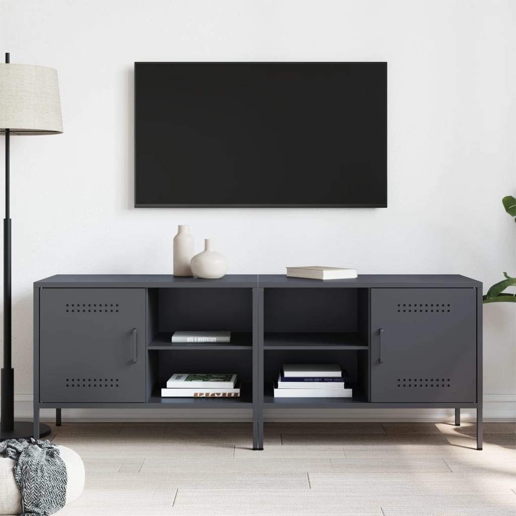 Tv-Meubelen 68X39X50,5 Cm Staal Kleurig