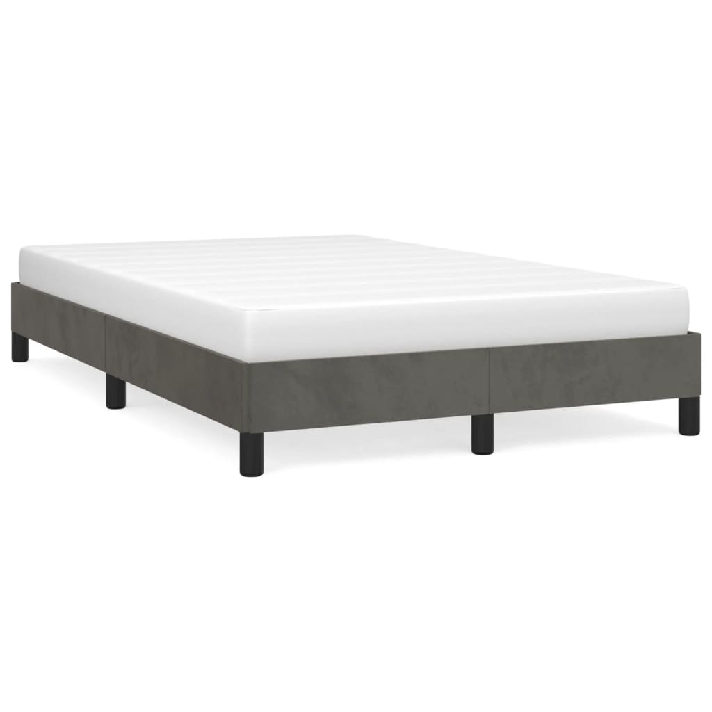 Bedframe Fluweel Donkergrijs