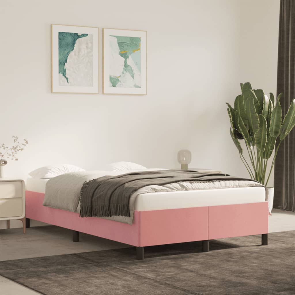 Bedframe Fluweel Roze