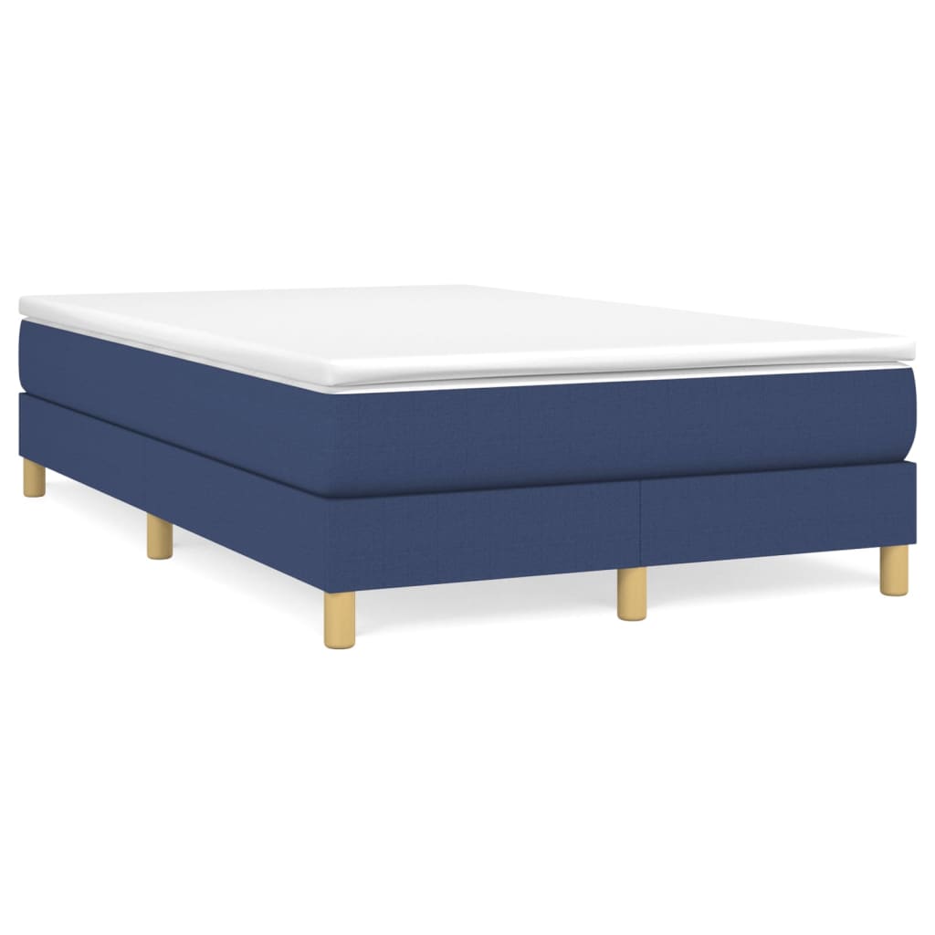 Boxspring Met Matras Stof Blauw