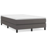 Boxspring Met Matras Kunstleer Grijs