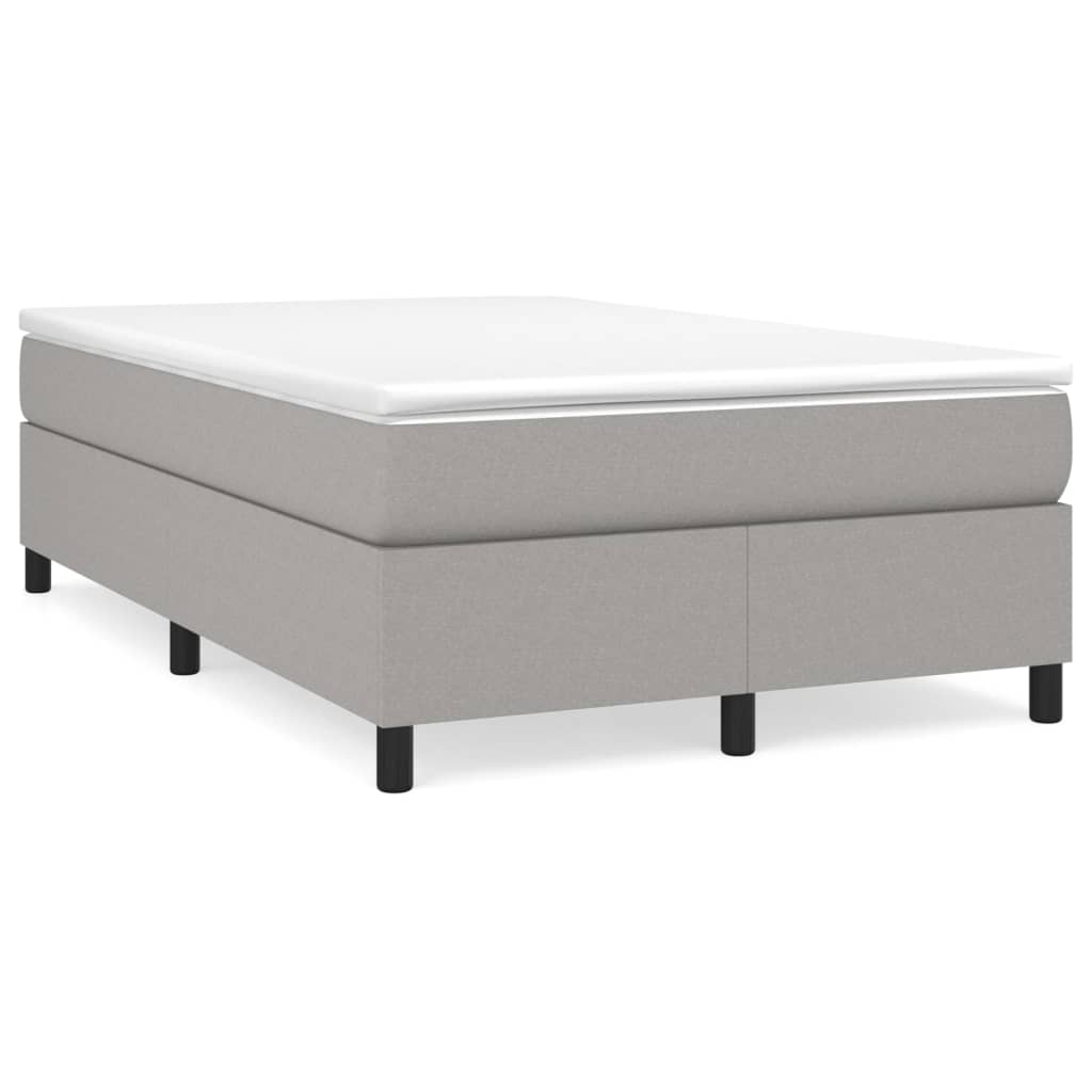 Boxspring Met Matras Stof Lichtgrijs