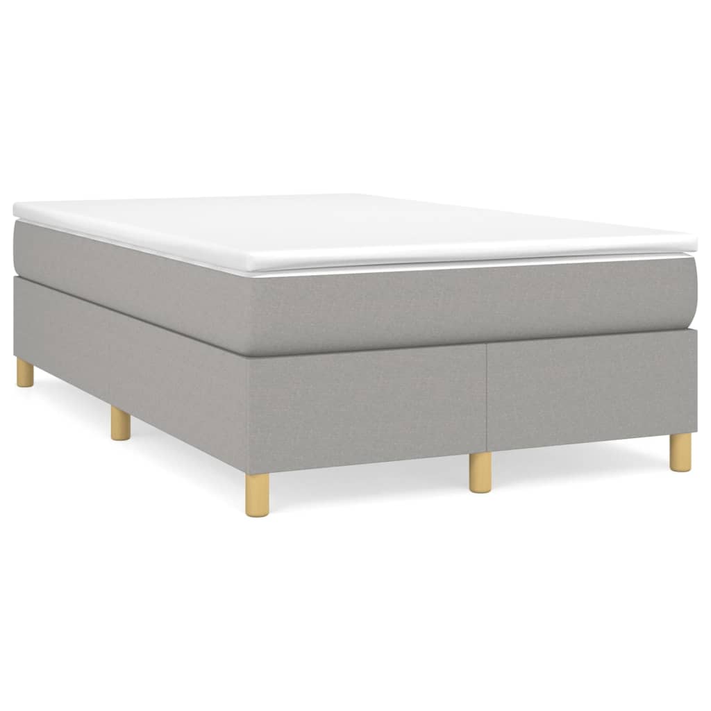 Boxspring Met Matras Stof Lichtgrijs