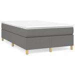 Boxspring Met Matras Stof Donkergrijs