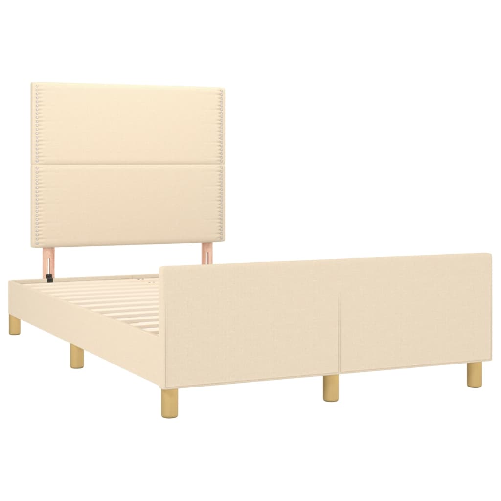 Bedframe Zonder Matras Stof Kleurig