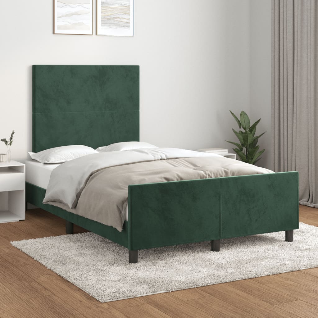 Bedframe Zonder Matras Fluweel