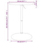 Bartafel Ø 50X90,5 Cm Naturel