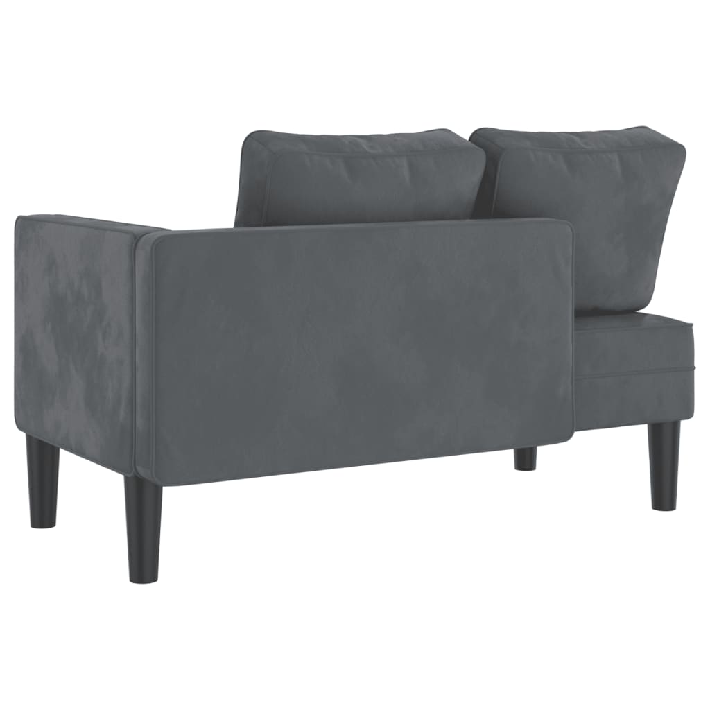 Chaise Longue Met Kussens Fluweel