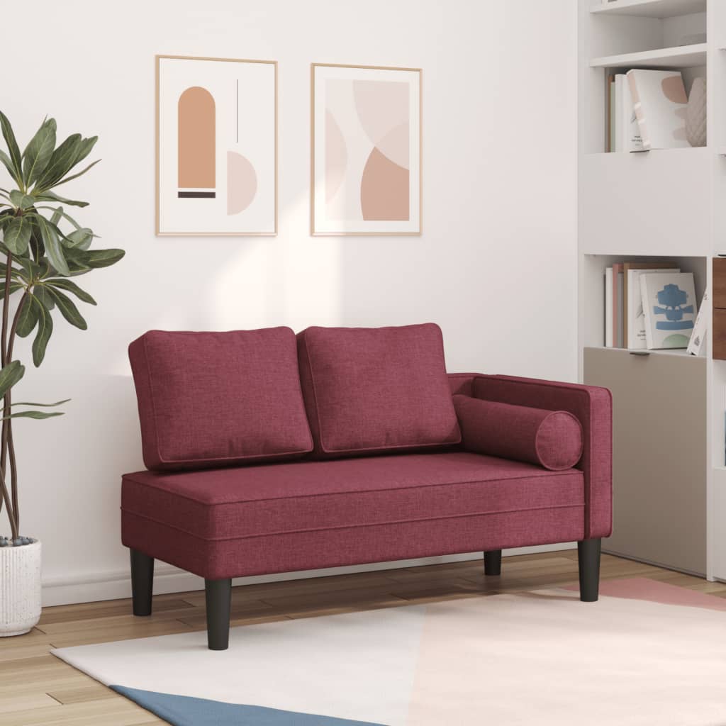 Chaise Longue Met Kussens Stof