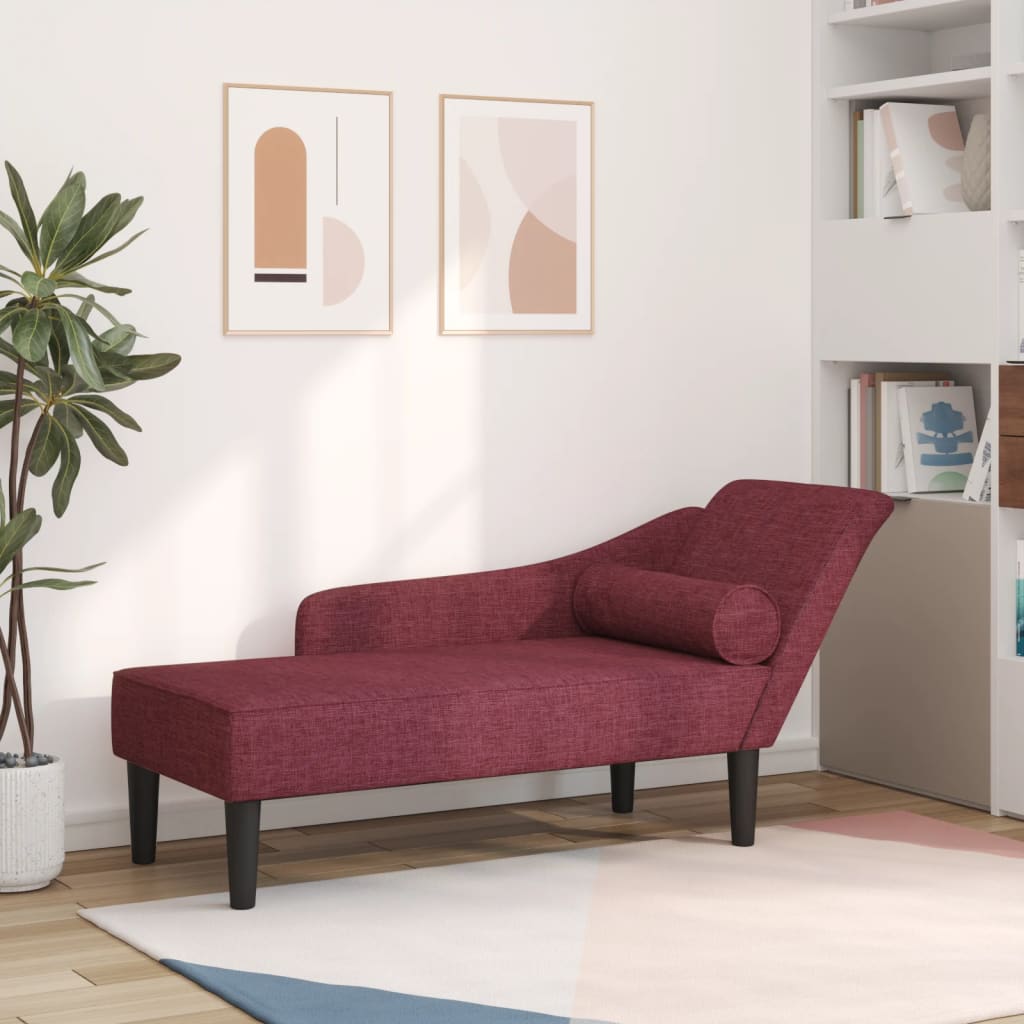 Chaise Longue Met Kussens Stof