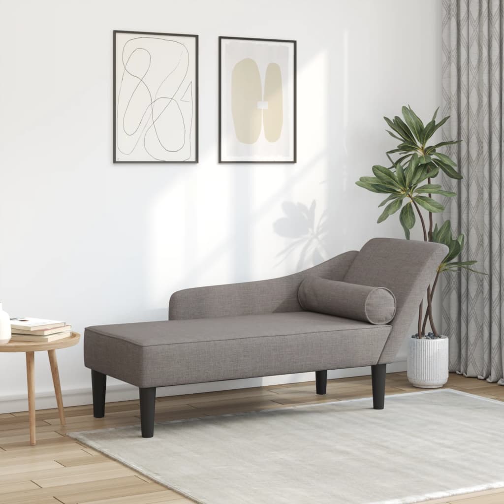 Chaise Longue Met Kussens Stof