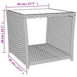3-Delige Tuinset Met Kussens Poly Rattan Zwart