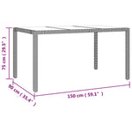 5-Delige Tuinset Met Kussens Poly Rattan Beige