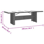 9-Delige Tuinset Met Kussens Poly Rattan Beige