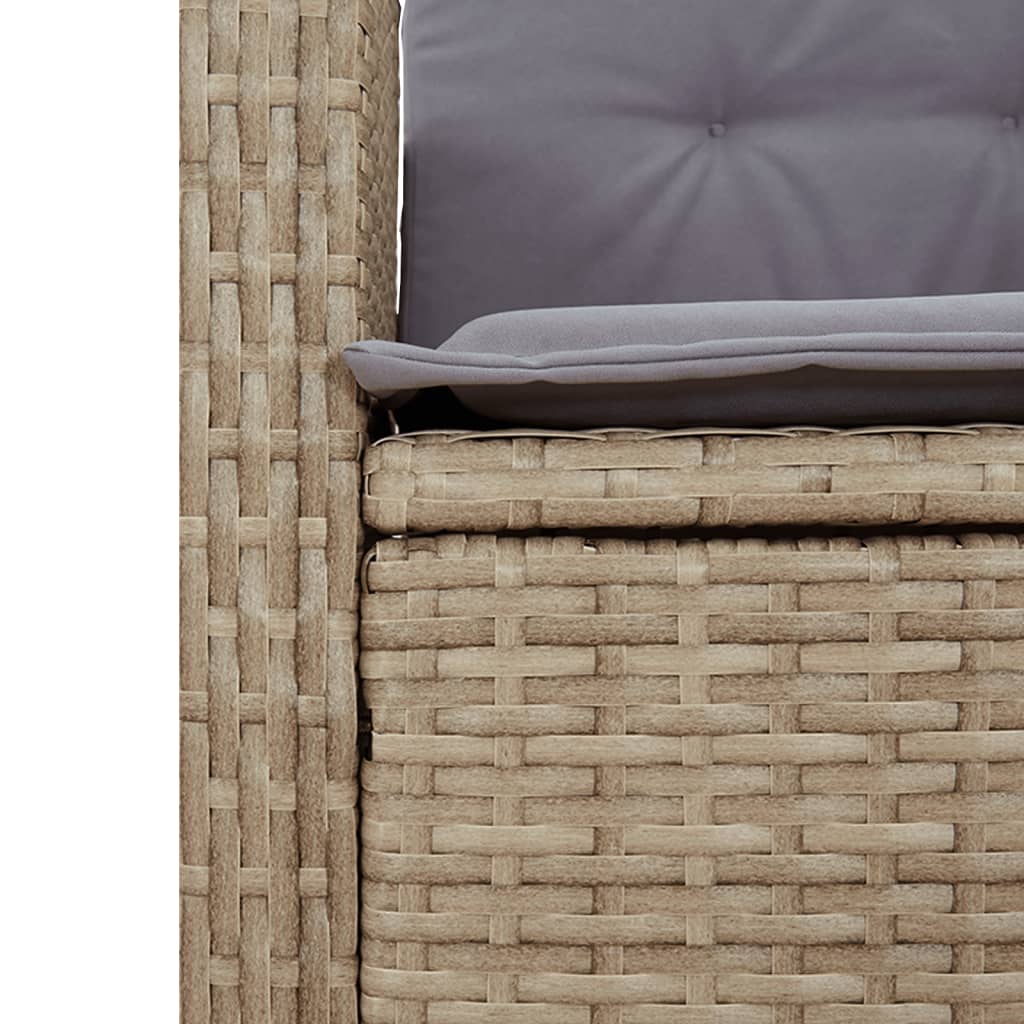 Tuinset Met Kussens Poly Rattan Beige