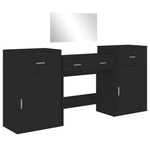 4-Delige Kaptafelset Bewerkt Hout