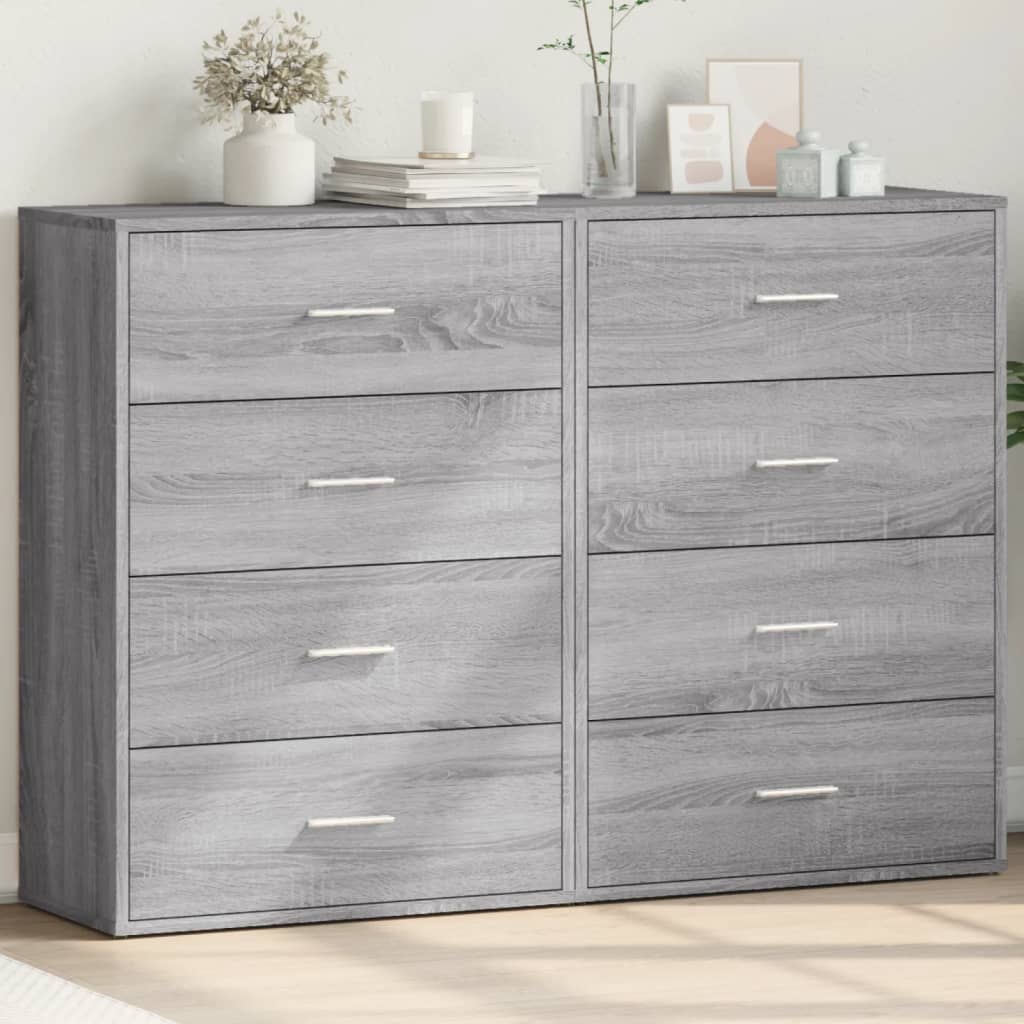 Dressoirs 2 St 60X31X84 Cm Bewerkt Hout Ig