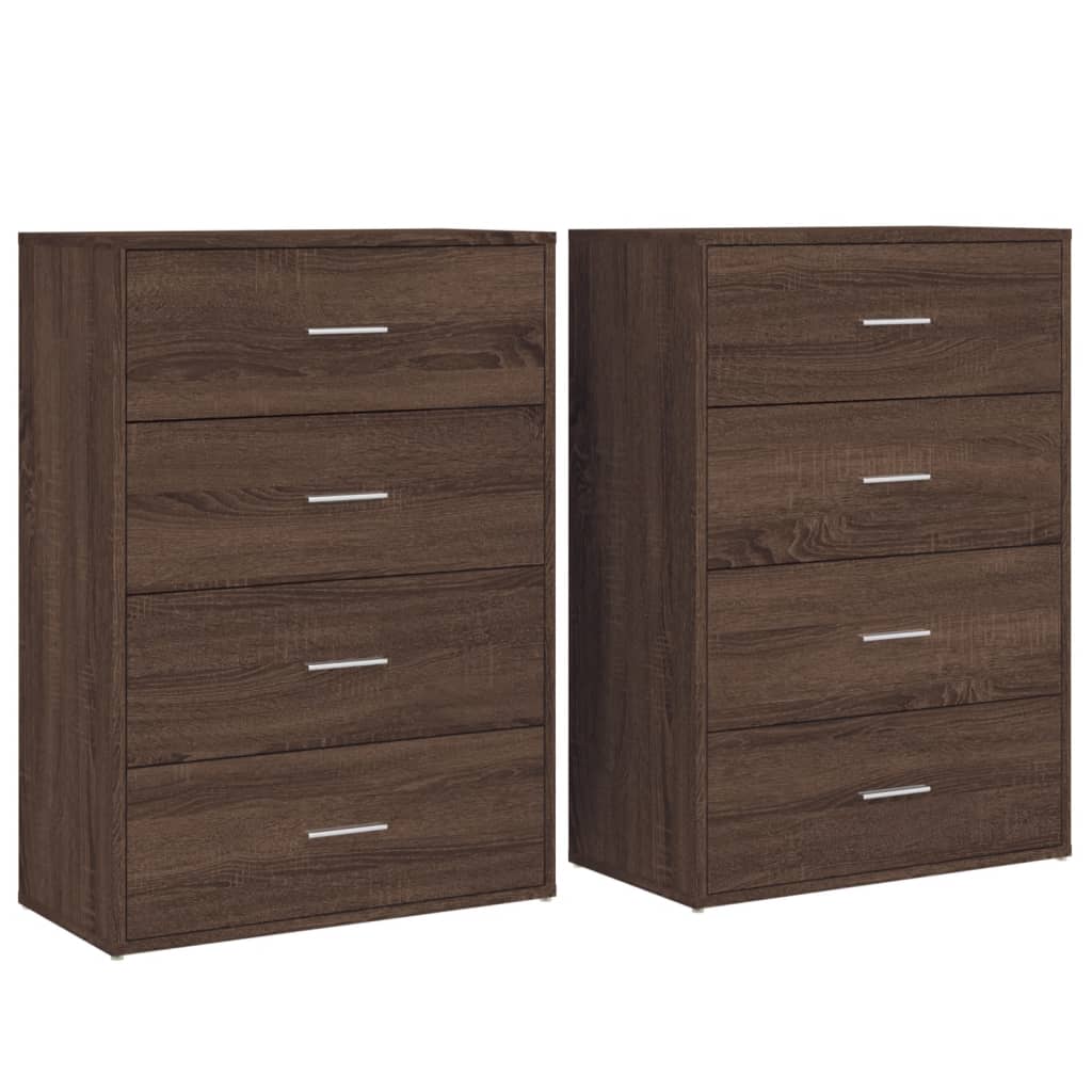 Dressoirs 2 St 60X31X84 Cm Bewerkt Hout Ig