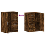 Dressoirs 2 St 59X39X80 Cm Bewerkt Hout Kleurig