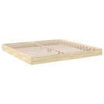 Bedframe Bewerkt Hout Kleurig Sonoma Eiken