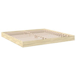 Bedframe Bewerkt Hout Kleurig Sonoma Eiken