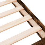 Bedframe Bewerkt Hout Kleurig Gerookt Eiken